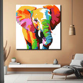 Painting by Numbers Little Elephant Portrait Modern Animal Art